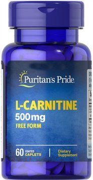 Жироспалювач Puritan's Pride L-Carnitine 500 mg 60 таблеток (4384301590) 1060001407 фото