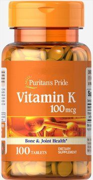 Вітаміни Puritan's Pride Vitamin K 100 mcg 100 капсул (4384301700) 1060003038 фото