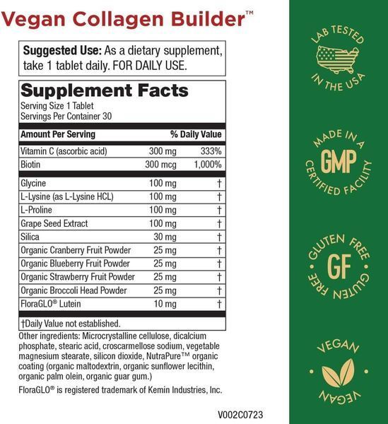 Веганський будівельник колагену Purity Products Vegan Collagen Builder 30 таблеток 2233942802 фото