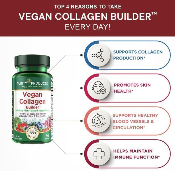 Веганський будівельник колагену Purity Products Vegan Collagen Builder 30 таблеток 2233942802 фото