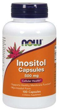Витамины NOW Inositol 500 mg Veg Capsules 100 капсул (4384301205) 1060000667 фото