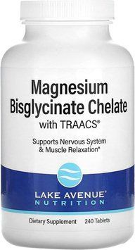 Lake Avenue Nutrition Magnesium Bisglycinate Chelate 240 таблеток (4384304985) 1862726328 фото