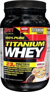 Протеин SAN 100% Pure Titanium Whey 900 г Капучино (4384301916) 1437159026 фото