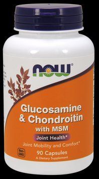 Хондропротектор NOW Glucosamine & Chondroitin with MSM Capsules 90 капсул (4384301025) 1060000078 фото