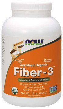 Спеціальний продукт NOW Fiber-3 454 г Без смаку (4384301907) 1060004587 фото