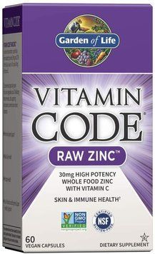 Вітаміни Garden of Life Vitamin Code RAW Zinc 60 капсул (4384303018) 1437160223 фото