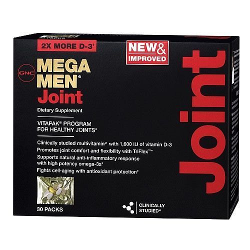 Витамины GNC Mega Men Joint Vitapak 30 пакетов (4384303326) 1437160597 фото