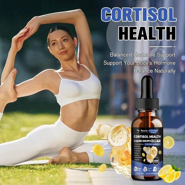 Домішка преміумкласу додає настрій фокусу сон Totaria Cortisol Health Liquid Drops 60 мл 2495143835 фото