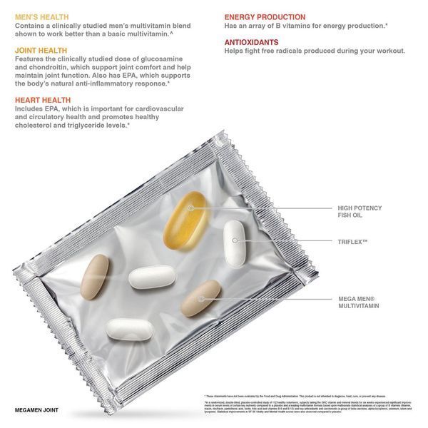 Витамины GNC Mega Men Joint Vitapak 30 пакетов (4384303326) 1437160597 фото