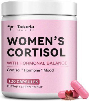 Домішка преміумкласу для гормонального балансу Totaria Women's Cortisol with Hormonal Balance 120 капсул 3152773338 фото