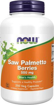 NOW Saw Palmetto Berries 550 mg Veg Capsules 250 капсул (4384304843) 1862725915 фото