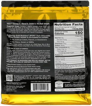 Протеин California Gold Nutrition Whey Protein Isolate 2270 г (4384303546) 1441194435 фото