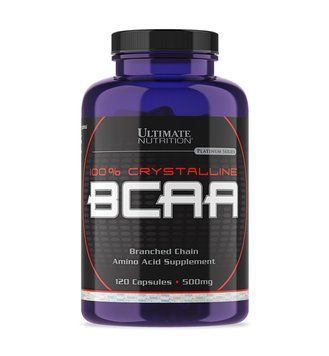 Аминокислота Ultimate Nutrition 100% Crystalline BCAA 120 капсул (4384300979) 1437158496 фото