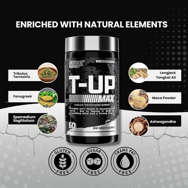 Бустеры тестостерона Nutrex T-UP 60 капсул 1438195217 фото
