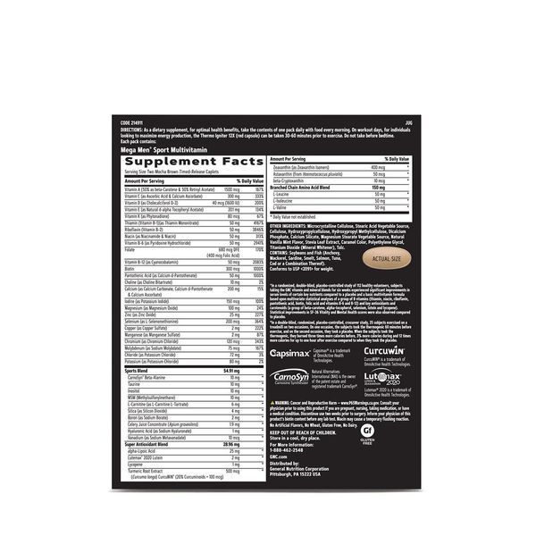 Вітаміни GNC AMP men's Ripped Vitapak Metabolism + Muscle Suppor 30 пакетів (4384303341) 1437160613 фото