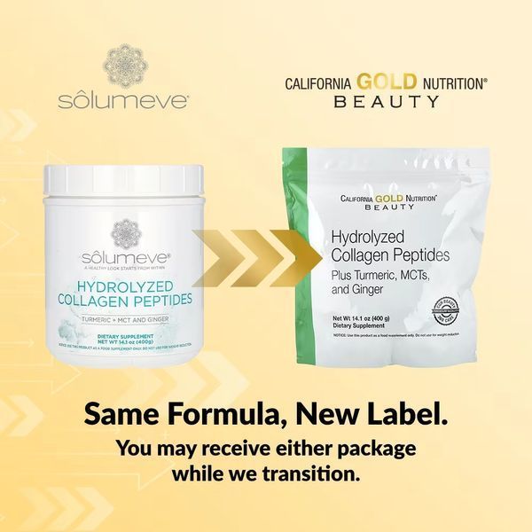Натуральный продукт Solumeve Hydrolyzed Collagen Peptides 400 г 1684742085 фото