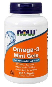 Вітаміни NOW Omega-3 Mini Gels Softgels 180 капсул (4384301970) 1060004671 фото