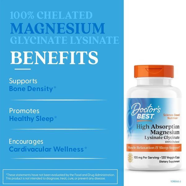 Витамины Doctor's Best High Absorption Magnesium 120 капсул 1437160225 фото