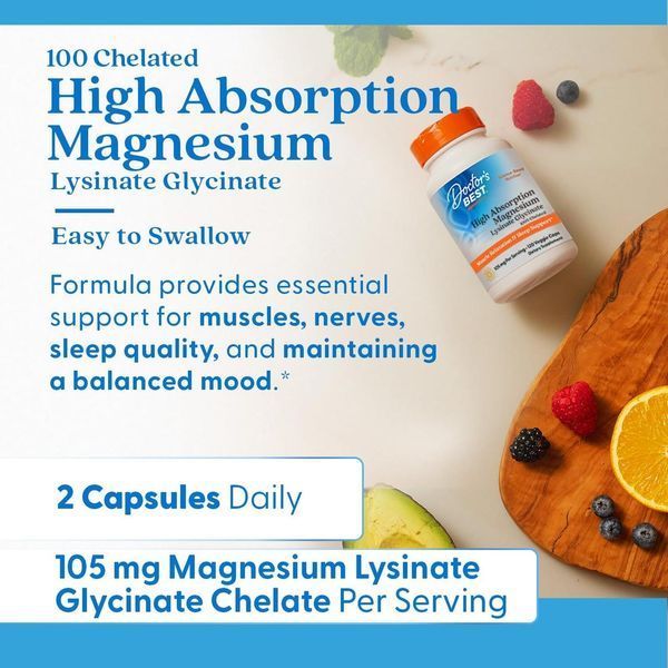 Витамины Doctor's Best High Absorption Magnesium 120 капсул 1437160225 фото