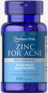 Вітаміни Puritan's Pride Zinc for Acne 100 таблеток (4384301704) 1060003042 фото