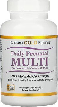 California Gold Nutrition Prenatal MultiVitamin 60 капсул 1862726701 фото