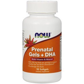 Витамины NOW Prenatal Gels + DHA Softgels 90 капсул (4384301124) 1060000587 фото