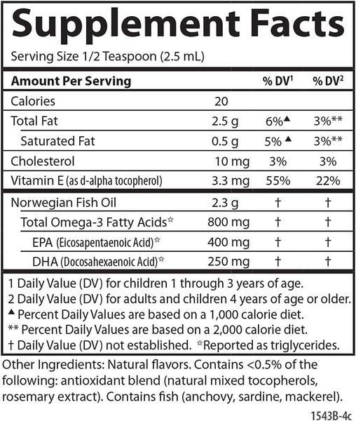 Норвежский рыбий жир для детей Carlson Kid's The Very Finest Fish Oil Liquid 200 мл 2058331891 фото