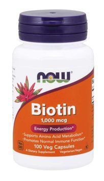 Витамины NOW Biotin 1000 mcg Veg Capsules 100 капсул (4384301359) 1060001188 фото