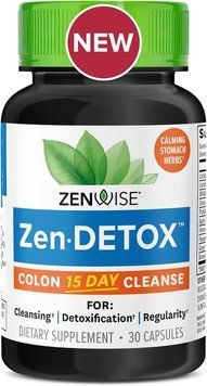 Добавка премиум-класса мягкое очищение кишечника Zenwise Zen Detox Colon Cleanse 30 капсул 2662574106 фото