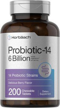Добавка премиум-класса пробиотики Horb&auml;ach Probiotics 6 Billion CFUs 200 таблеток 2482474951 фото