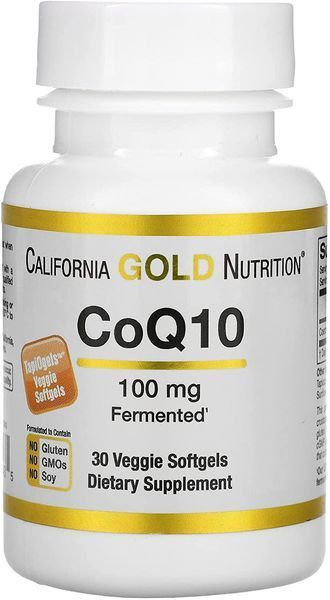 California Gold Nutrition CoQ10 100 mg 30 капсул (4384303739) 1478241459 фото