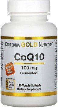 California Gold Nutrition CoQ10 100 mg 120 капсул (4384303740) 1478241460 фото