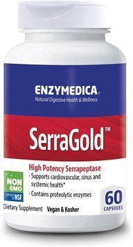 Enzymedica SerraGold High Potency Serrapeptase 60 капсул (4384304043) 1546834195 фото