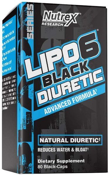 Жиросжигатель Nutrex Lipo-6 Black Diuretic 80 капсул (4384303482) 1437923987 фото