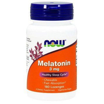 Вітаміни NOW Melatonin 3 mg Lozenges 180 таблеток (4384301217) 1060000679 фото
