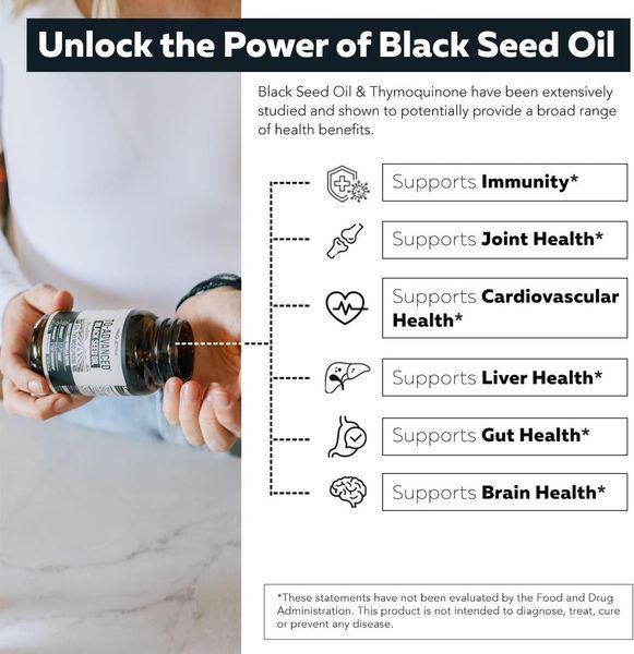 Олія чорного кмину преміумкласу Triquetra Health TQ-Advanced Black Seed Oil 60 капсул 2360300017 фото