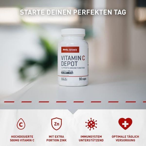 Витамины Body Attack Vitamin C Depot 90 капсул (4384303691) 1463504843 фото