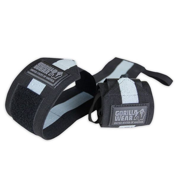 Кистевые бинты Gorilla Wear Wrist Wraps Ultra Черный/Серый (4384301920) 1060004607 фото