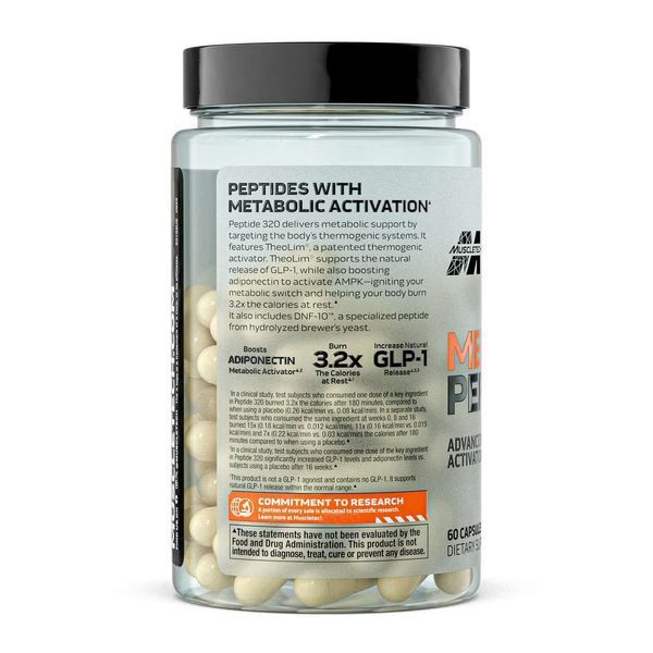 Домішка преміумкласу для активації метаболізму MuscleTech Metabolic Peptide 320 60 капсул 3044425012 фото
