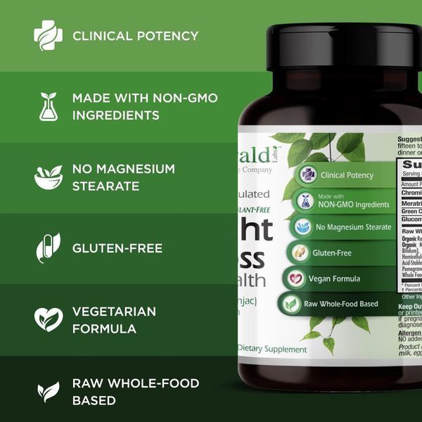 Прискорене зниження ваги преміумкласу Emerald Labs Weight Loss Health 60 капсул 2208979304 фото