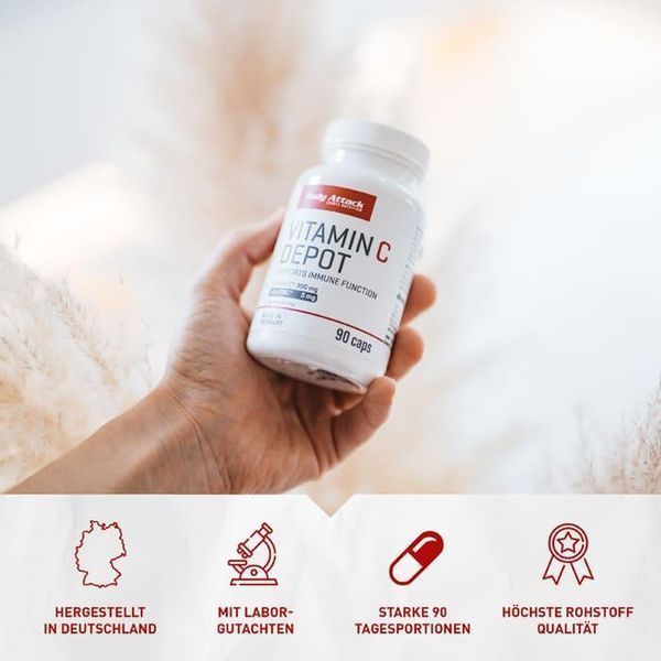 Витамины Body Attack Vitamin C Depot 90 капсул (4384303691) 1463504843 фото