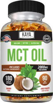 Добавка премиум-класса масло MCT Kaya Naturals MCTOil 2000mg 180 капсул 3032323415 фото