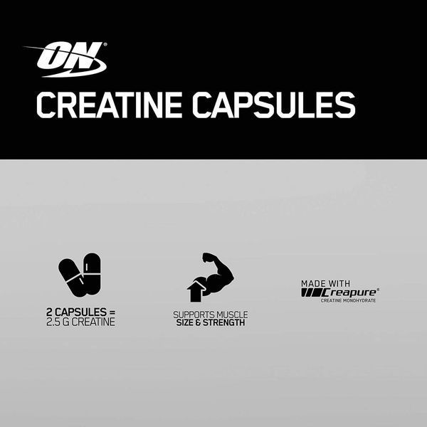 Креатин Optimum Nutrition Micronized Creatine Capsules 300 капсул (4384304347) 1684741501 фото
