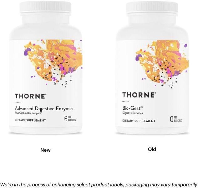 Смесь пищеварительных ферментов для улучшения пищеварения Thorne Advanced Digestive Enzymes 180 капсул 2084603515 фото