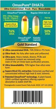 Трехслойный процесс очистки премиум-класса Омега-3 LABO Nutrition OmaxPure DHA76 60 капсул 2223999481 фото