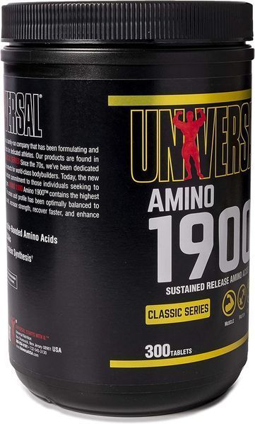 Аминокислота Universal Nutrition Amino 1900 300 таблеток (4384300724) 4384300724 фото