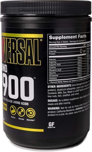 Аминокислота Universal Nutrition Amino 1900 300 таблеток (4384300724) 4384300724 фото