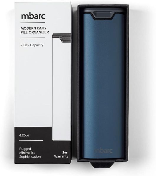 Преміальний контейнер HigherHuman 7 Day Weekly Pill Organizer Matte Blue 2059508776 фото