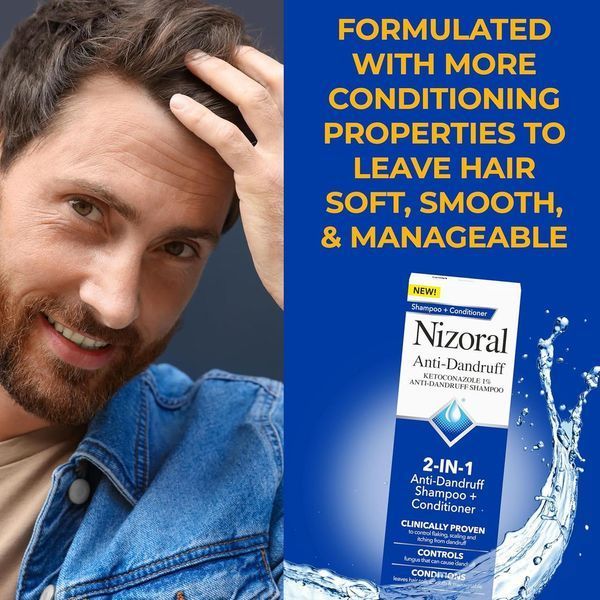Шампунь премиум-класса против перхоти Nizoral Anti-Dandruff Shampoo & Conditioner 400 мл 2672199782 фото