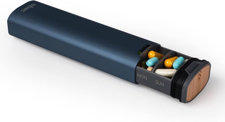 Преміальний контейнер HigherHuman 7 Day Weekly Pill Organizer Matte Blue 2059508776 фото